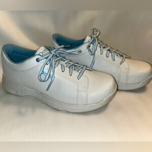 Dexter Slide Rite White Blue Bowling Shoes Women’s Size 8.5